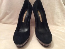 Buffalo, Pumps, 37, 13 Cm Absatz, Leder, Schwarzer Absatz, Rote Sohle,