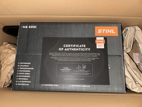 Stihl 500i centennial - stihl, ms