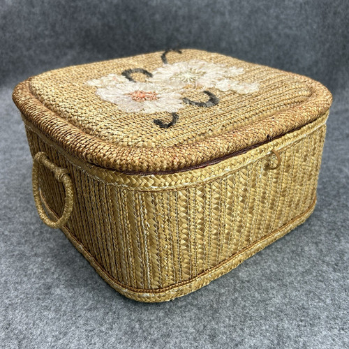 Vintage nähkorb box - vintage,