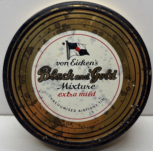 Alte black and - black, blechdose