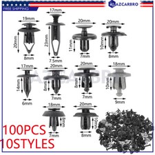 100X Rivets Bumper Fender