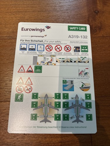 Safety card eurowings operated - safety,