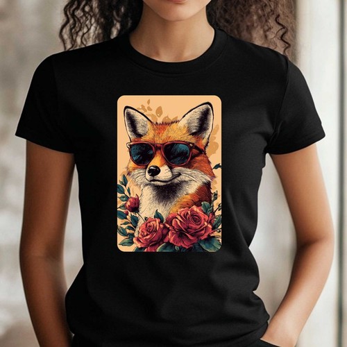Frauen shirt fuchs - t-shirt, mit
