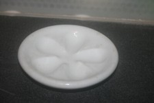 seifenschale keramik weiß rund Durchmesser 13 cm