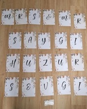Hochzeitsgirlande auf Türkisch zum  Schneiden - SAYGI - HUZUR - SEVGI