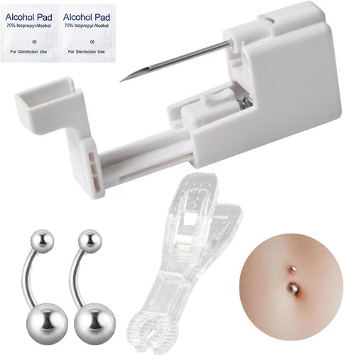 Bauchnabelpiercing set mit - bauchnabelpiercing,