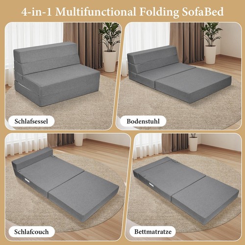Bodensofa 1 klappbar - 3-in-1,