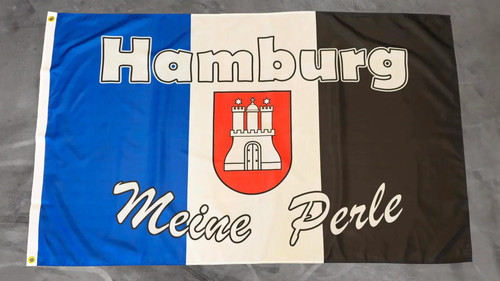 Fahne flagge hamburg meine - fahne,