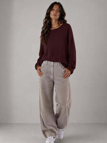 Damen barrel cordhose l - cordhose, m