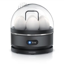 Arendo Eierkocher 1-7 Eier 400 Watt Edelstahl Design 3 Härtegrade Cool Grey TOP