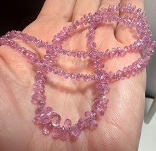 Natürl. Pink Saphir  Collier