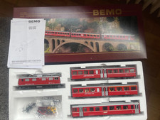 Bemo H0m 7252 100  4-teiliger Davoser Pendelzug der RhB NEU + OVP  BITTE LESEN!!