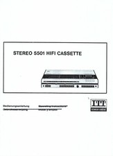 ITT/Schaub-Lorenz/Graetz Bedienungsanleitung für stereo hifi 5501 cassette Copy