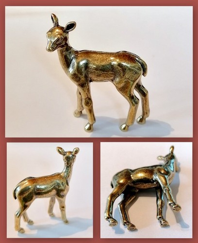 Messing figur reh rotwild - figur,