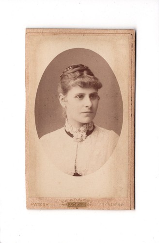 Cdv foto damenportrait wien - cdv,