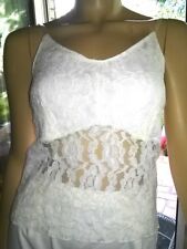 Träger-Top von Casual wear - Gr.36 - weiss-Spitze