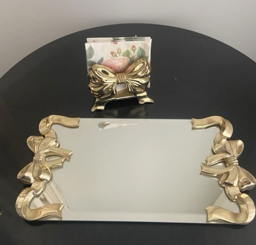 Spiegeltablett goldfarben - spiegeltablett,