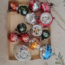 Alter Christbaumschmuck, Konvolut 14 Glasornamente