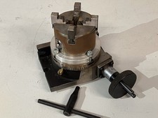 Teilkopf Teilapparat 100mm Ø mit 4 Backenfutter 80mm Ø kaum gebraucht