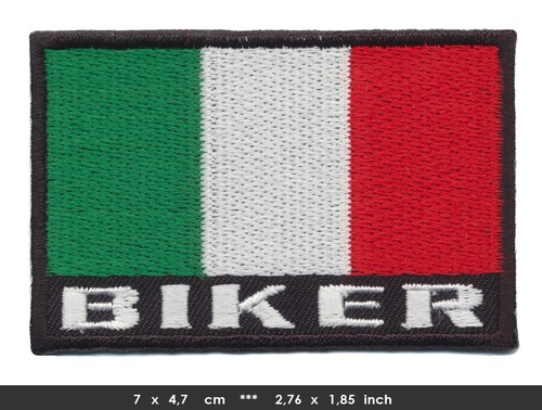Italien biker flagge aufnäher - flagge,
