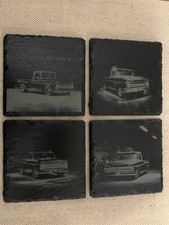 Laser Engraved slate coasters