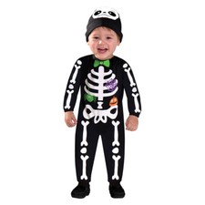 Skelett Kostüm Kinder Overall Halloween Kinderkostüm Fasching Outfit Karneval 