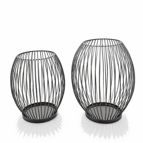 2er set kerzenhalter aus - kerzenhalter,