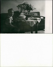 6. Geburtstag Geschenke Torte Auto Trompete Pistole, Lederhosen 1950 Privatfoto