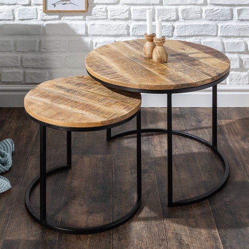Retro 2er set - 2er-set, beistelltische