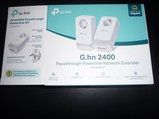 TP-Link 2+2 Gigabit-LAN-Ports G.hn2400 Powerline Ethernet Port mit Steckdose