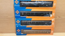 WW1451) Roco 4242/4243/4249 - Mitteleinstiegswagen  - 4x - HO - DB - OVP
