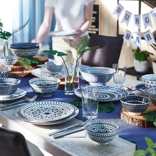 Bohemian-Blue Porzellan