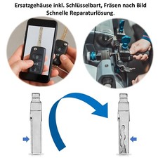 Schlüssel Rohling fräsen für VW Amarok Bora Caddy Golf 4 5 6 Eos Sharan T5 HAA