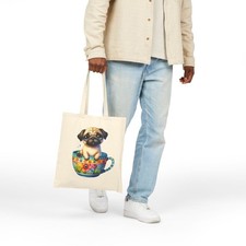 Mops becher tragetasche - im,