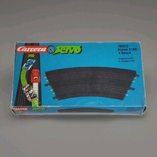 Carrera Servo 140 Kurve 2/45 OVP 4 Stück Rennbahn Schiene Bahn unbespielt 78502