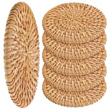 Pcs rattan gewebte platzsets - 6,