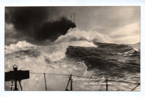Torpedoboot bei heftigem - ak,