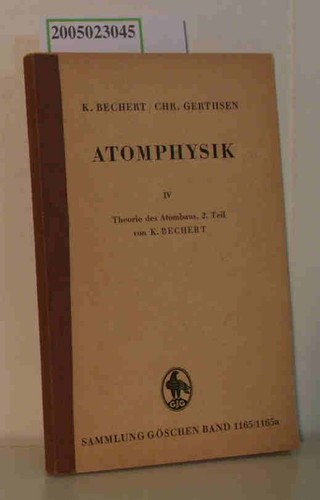 Atomphysik band theorie - band, iv