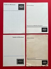 4 x DDR Gebrauchsanleitung CARL ZEISS JENA 1971 MIKROVAL Mikroskop  ( F23283