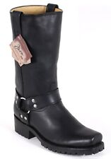 O Bikerstiefel Motorradstiefel Biker Boots Stiefel Chopper Leder Schwarz Jaca 45