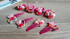 Haargummi/Haarspangen f. Peppa Wutz Fans. Doppelpack Set. Mädchen Geburtstag