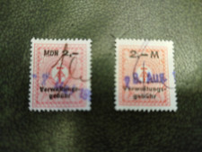 2 DDR Fiskalmarken /