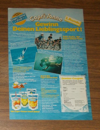 Seltene werbung capri sonne - werbung, capri-sonne
