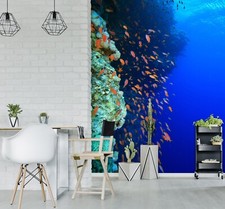 3D Ozean Fische Q9670 Tapete