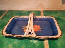 Antike Porzellan-Doppelschale Henkel Victoria Porzellan Böhmen ca 1920 Altrohlau