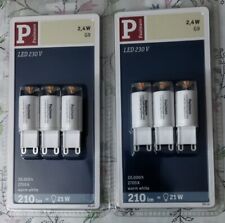 6 x Paulmann LED G9 Leuchtmittel Stiftsockel 2,4W = 21W 230V warmweiß 2700K