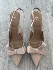 ZARA Slingback Pumps Nude