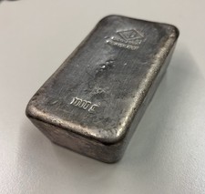 1 KG SILBERBARREN DEGUSSA 999 FEINSILBER - ALT