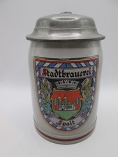 Alter Steinkrug Bierkrug ~  Stadtbrauerei Spalt   ~ Krug Bierkrug