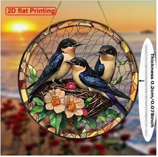 Acrylbild schwalben vogelnest - schwalben,